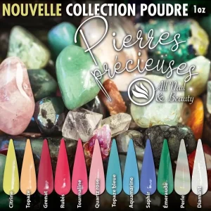 Precious stones powder collection